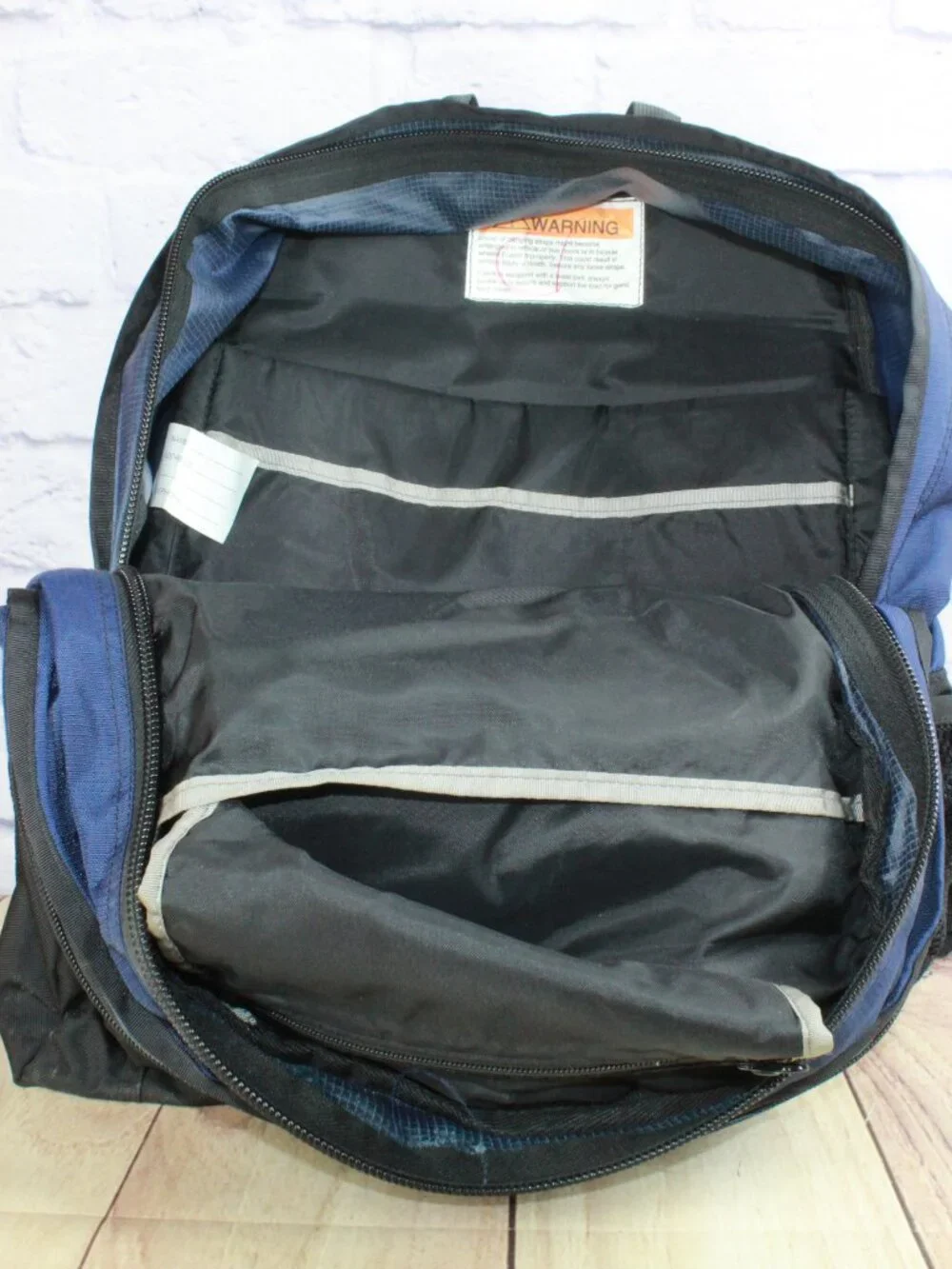 LL Bean Unisex Adult Navy A Super Deluxe Book Pack 41L School Travel Backpack